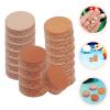 BESPORTBLE 20pcs Leather Billiard Cue Tips Pool Cue Replacement Tips for Snooker and Billiards for Players view 2