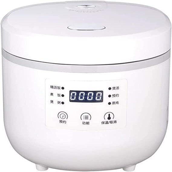 ELORES 2.0L Mini Rice Cooker, Suitable For 1-4 People,Travel Rice Cooker Small, Removable Non-stick Pot, Keep Warm Function