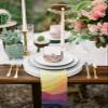 Kitchen Cloth Napkins 6 Pack Reusable Dinner Napkins Sunset Mountain Yellow Beautiful Abstract Painting Polyester Soft Smooth Fabric Table Napkin for Wedding Banquet Party Decoration (20x20 Inches) view 4