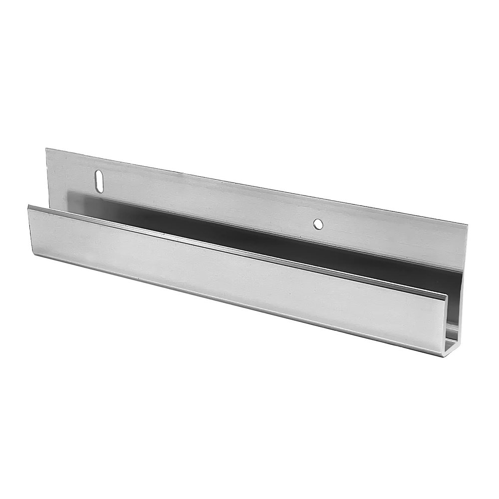 72 inch Chrome 1/4" Deep Nose Aluminum J-Channel by Fab Glass and Mirror