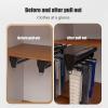 Heavy Duty Extendable Pull Out Closet Rod, Push-Pull Closet Rod With Sliding RailAdjustable Clothing Organizer Holder Extendable Wardrobe Rail, Multifunction Clothing Rack for Clothing Storage view 4