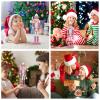 DECHOUS Pink Nutcracker Figurine Christmas Decor 12 Inch Wooden Nutcracker King Pink Glitter Christmas Soldier Figures for Xmas Table Shelves Fireplace Festive view 4