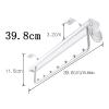 DONGYUE Metal Closet Valet Rod, Pull Out Closet Rod Retractable Adjustable Wardrobe Clothing Rail Wardrobe Hanger Rack Bar, Heavy Duty Extendable Valet Rod.Top Mount8 Sizes (Size : 39.8cm/15.6in) view 3