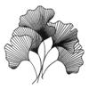 JILIP Ginkgo Biloba Leaf Sign Art, Metal Hanging Wall Sculptures, Home Wall Decor Plaque, Living Room Bedroom Outdoor Indoor Wall Decor (Size : 15.8IN/40cm) view 1