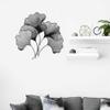 JILIP Ginkgo Biloba Leaf Sign Art, Metal Hanging Wall Sculptures, Home Wall Decor Plaque, Living Room Bedroom Outdoor Indoor Wall Decor (Size : 15.8IN/40cm) view 3