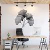 JILIP Ginkgo Biloba Leaf Sign Art, Metal Hanging Wall Sculptures, Home Wall Decor Plaque, Living Room Bedroom Outdoor Indoor Wall Decor (Size : 15.8IN/40cm) view 4