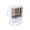 Zerodeko 1pc Disposable Cup Dispenser Wall Mounted Organizer for Paper Cups White Semi-Transparent Window Easy Access for Home Kitchen and Office Use view 2