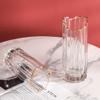 European Luxury Crystal Flower Vase Transparent Floral Arrangements Modern Clear Planter Flowers Vase for Centerpiece,Dinner Table and Wedding-C H31xd12cm view 2