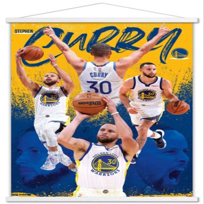 Trends International NBA Golden State Warriors - Stephen Curry 22 Wall Poster with Magnetic Frame
