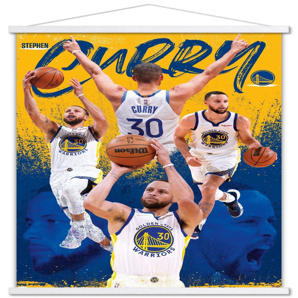 Trends International NBA Golden State Warriors - Stephen Curry 22 Wall Poster with Magnetic Frame