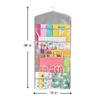ProPik Hanging Double Sided Gift Bag Storage Organizer with Multiple Front and Back Pockets - Organize Your Gift Wrap, Tissue Paper, and Paper Bags 38 x 16 Inch PVC (Gray) view 3
