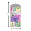 Primode Gift Bag and Tissue Paper Storage, Hanging Organizer with Multiple Front and Back Pockets Double Sided, Organize Gift Wrap and Paper Bags 38 x 16 Inch (Grey) view 3
