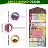 ProPik Hanging Double Sided Gift Bag Storage Organizer with Multiple Front and Back Pockets - Organize Your Gift Wrap, Tissue Paper, and Paper Bags 38 x 16 Inch PVC (Brown) view 4