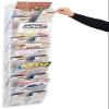 Displays2go Single & Multi-Tiered Metal Mesh Literature Wall Rack, 10-20 Pockets - White (MSHWL10WHT) view 3