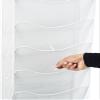 Displays2go Single & Multi-Tiered Metal Mesh Literature Wall Rack, 10-20 Pockets - White (MSHWL10WHT) view 4