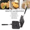 Taiyaki Fish Shape Pancake Pan taiyaki waffeln Non Stick Taiyaki Double Cake Maker with 4 Trays Waffle Baking Pan for Breakfast Pancake Plett Taiyaki Baking Compatible with Electric,Gas Waffle Irons view 2