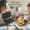 Taiyaki Fish Shape Pancake Pan taiyaki waffeln Non Stick Taiyaki Double Cake Maker with 4 Trays Waffle Baking Pan for Breakfast Pancake Plett Taiyaki Baking Compatible with Electric,Gas Waffle Irons view 3