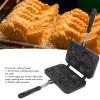 Taiyaki Fish Shape Pancake Pan taiyaki waffeln Non Stick Taiyaki Double Cake Maker with 4 Trays Waffle Baking Pan for Breakfast Pancake Plett Taiyaki Baking Compatible with Electric,Gas Waffle Irons view 4