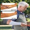 Janmercy 9 Pairs Arm Protectors for Thin Skin and Bruising Arm Guards Elderly Protective Sleeves for Gardener Working(Black, Gray, Beige) view 2