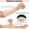 Janmercy 9 Pairs Arm Protectors for Thin Skin and Bruising Arm Guards Elderly Protective Sleeves for Gardener Working(Black, Gray, Beige) view 3