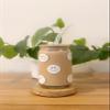 Iced Coffee Glass Cup with Bamboo Lid and Straw | 16oz Beer Can Glass | beer glass Cup | Can Shaped Glass Soda Can Cup | white smiley face Glass Cup, Beer Glass Can, Glass Coffee Cup view 1