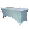 YOUR CHAIR COVERS Rectangular Spandex Table Covers 6ft Fitted Tablecloth Wedding Event Patio Decorations Elastic Fabric Stretch Tables Cover for 6 ft Folding Table (Dusty Blue) view 1