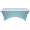 YOUR CHAIR COVERS Rectangular Spandex Table Covers 6ft Fitted Tablecloth Wedding Event Patio Decorations Elastic Fabric Stretch Tables Cover for 6 ft Folding Table (Dusty Blue) view 2