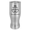 LaserGram 14oz Vacuum Insulated Pilsner Mug, World's Greatest Son, Personalized Engraving Included (Stainless Steel) view 1