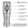 LaserGram 14oz Vacuum Insulated Pilsner Mug, World's Greatest Son, Personalized Engraving Included (Stainless Steel) view 3