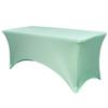 YOUR CHAIR COVERS - 6ft Mint Rectangular Spandex Table Covers Fitted Tablecloth Wedding Event Patio Decorations Elastic Fabric Stretch for Folding Table view 1
