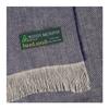 Biddy Murphy, Fine Irish Linen Throw Toss Blanket, 79" x 57" Inches, 3" Fringe, Traditional Herringbone Weave, Soft Premium Flax Fiber, Imported from Ireland, Denim Grey view 4