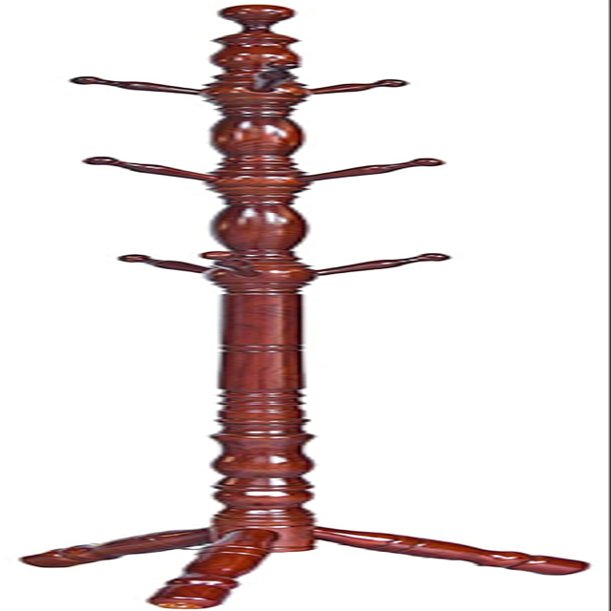 MNBCVT Clothes hangersFree Standing Coat Rack,9 Hooks Wooden Coat and Hat Hanger Stand,Entryway Hall Tree Coat Stand with Solid Wood for Coat Hat Clothes Scarves Handbags-Rice White 45x45x185cm