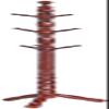 MNBCVT Clothes hangersFree Standing Coat Rack,9 Hooks Wooden Coat and Hat Hanger Stand,Entryway Hall Tree Coat Stand with Solid Wood for Coat Hat Clothes Scarves Handbags-Rice White 45x45x185cm view 1