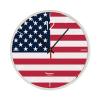 AbilityOne - NSN6986559 - American Flag Quartz Wall Clock - 12.75 in Diameter view 1
