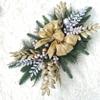 Artificial Christmas Teardrop Swags Xmas Staircase Decoration Winter Teardrop Holiday Swag Christmas Wreaths Christmas Simulation Garland Hanging Pendant for Front Door Holiday Ornaments (1PCS, F) view 3