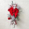 Artificial Christmas Teardrop Swags Xmas Staircase Decoration Winter Teardrop Holiday Swag Christmas Wreaths Christmas Simulation Garland Hanging Pendant for Front Door Holiday Ornaments (1PCS, F) view 4