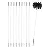 ULTECHNOVO 1 Set Flexible Hose Lint Dryer Vent Duct Washing Rods Fireplace Removal with Sweeper Reusable Brush for Tool Cleaning Kit Drain Chimney Home Clog Tools Machine view 1
