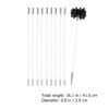 ULTECHNOVO 1 Set Flexible Hose Lint Dryer Vent Duct Washing Rods Fireplace Removal with Sweeper Reusable Brush for Tool Cleaning Kit Drain Chimney Home Clog Tools Machine view 2