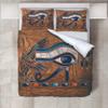 Roadchoice Egypt's Eyes Duvet Cover Queen Set,Method The Eagle Comforter Cover 3PCS for Boys Girls,Egypt Decor 1 Duvet Cover with 2 Pillowcase view 1