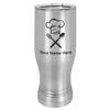 LaserGram 14oz Vacuum Insulated Pilsner Mug, Chef Hat, Personalized Engraving Included (Stainless Steel) view 1