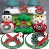 24Pack Mini Christmas Wreaths Artificial Miniature Christmas Wreath Xmas Tree Hanging Ornaments for Crafts and Dollhouse Decoration view 4