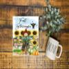 Fall Blessings Scarecrow Wood Mini Sign 5" x 5" view 4