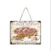 Autumn Leaves Flower Market Fall Wood Mini Sign 5" x 5" view 1