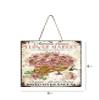 Autumn Leaves Flower Market Fall Wood Mini Sign 5" x 5" view 3