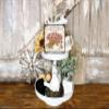 Autumn Leaves Flower Market Fall Wood Mini Sign 5" x 5" view 4