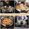 YIEOTM Stainless Steel Chafing Dish Buffet Set, 2 Packed Full Size Round Catering Warmer Set with Glass Lid & Holder for Weddings Parties Banquets Catering Events/Silver / 24cm view 2