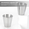 10pcs Stainless Steel Cup Glasses Accessories Camping Accessories Eyeglass Accessories Metal Beer Tumblers Cocktail Pint Cups Whiskey Shot Vessel Stainless Wine Cup Small Wine Cup view 2