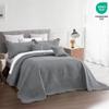 Blythease Oversized King Bedspread, Ultrasonic Lightweight Bedding Cover, Paisley Pattern, Reversible, 5 Piece, 100% Microfiber, Grey view 3