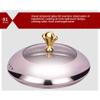 YIEOTM 2 Packed Full Size Stainless Steel Chafing Dish Buffet Set, Buffet Dining Server Dish Warming Tray for Weddings Parties Banquets Catering Events/Silver / 18CM view 2