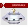 YIEOTM 2 Packed Full Size Stainless Steel Chafing Dish Buffet Set, Buffet Dining Server Dish Warming Tray for Weddings Parties Banquets Catering Events/Silver / 18CM view 4
